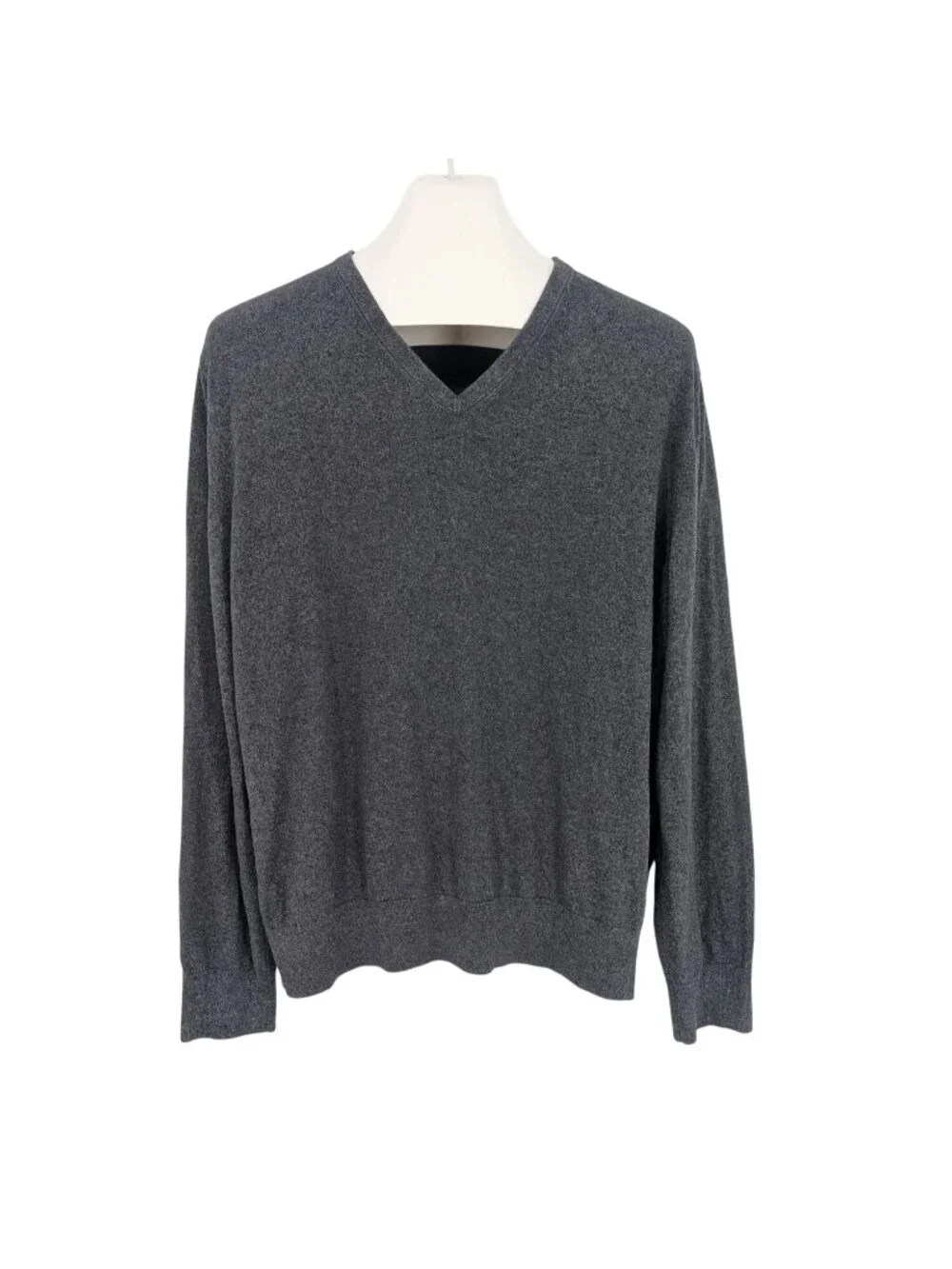 Banana Republic Silk Blend V Neck Sweater Old Money Minimalist Pullover XLarge